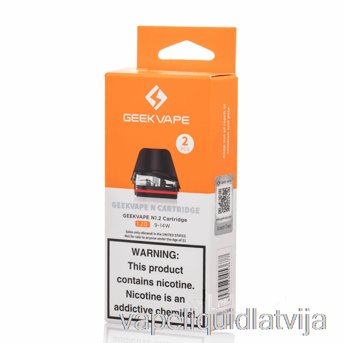 Geek Vape N Nomaiņas Pods 1.2ohm Pods Vape šķidrums